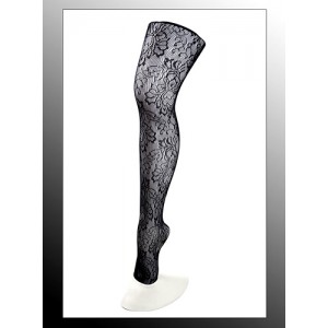 Leggings/ Tights/ Pantyhose - 12-pair Mesh - Black - SK-LGN2483